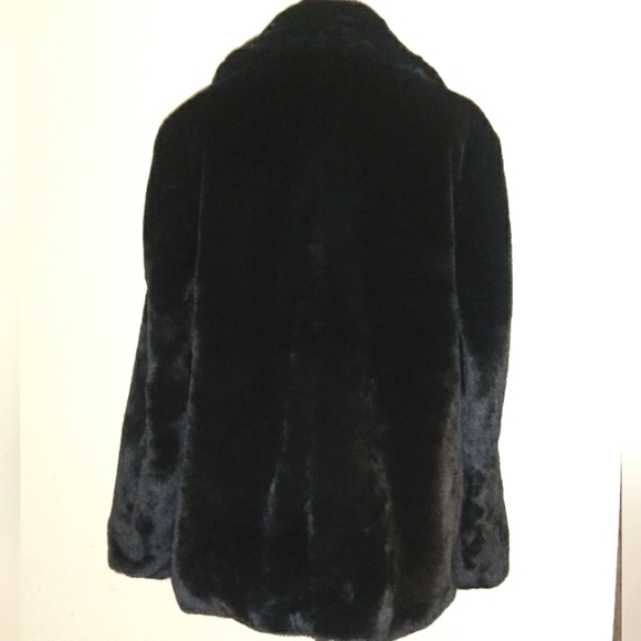 Faux Fur Black Jacket by TWRHLL Christie Brinkley NIP - Picture 4 of 10